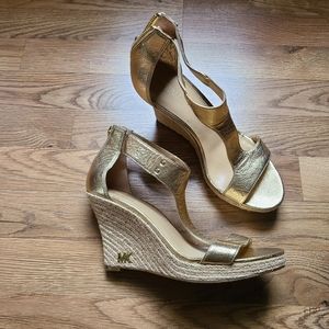 Gold Michael Kors Wedges